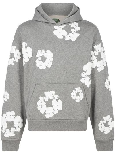 Denim Tears- The Cotton Wreath Hoodie Grey
